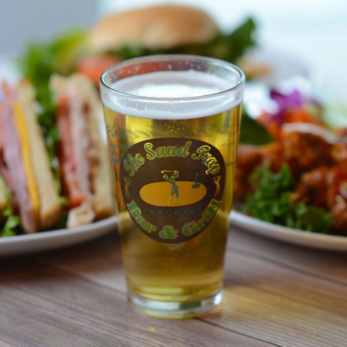 cold beer and club sandwich